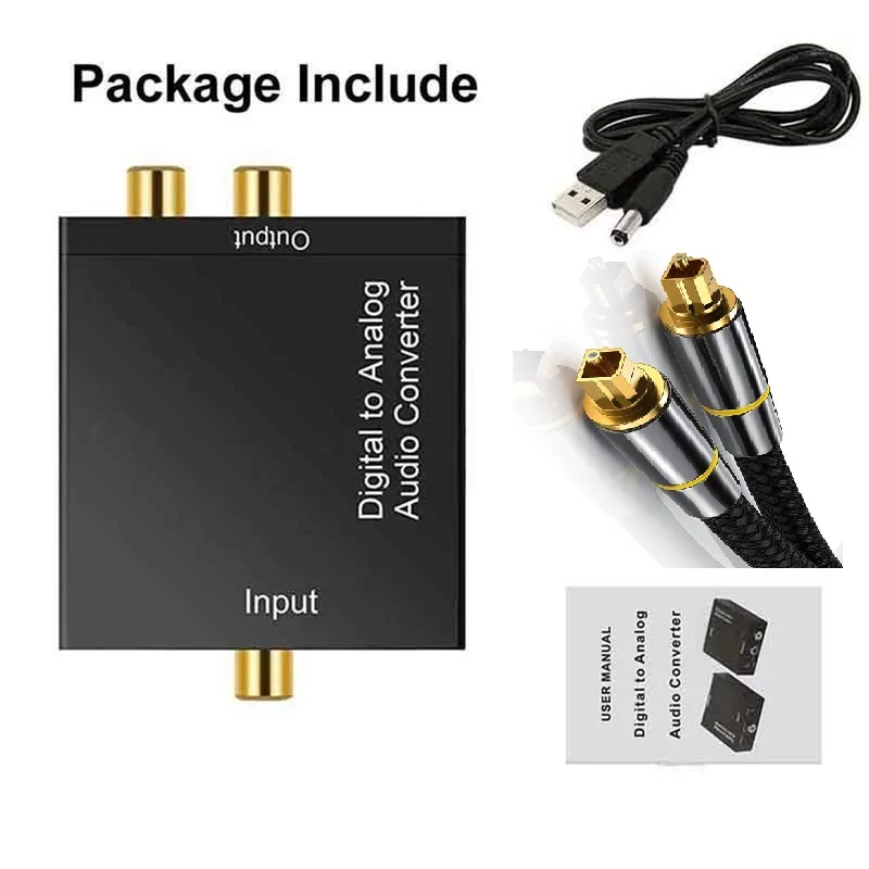 Tosking цифро-аналоговый аудио конвертер оптический оптоволоконный Toslink