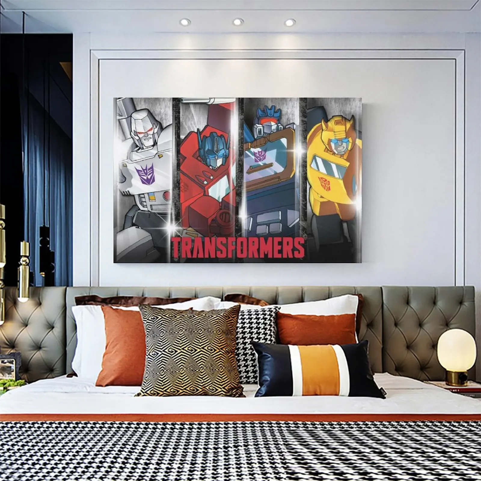 

Трансформеры-Классический премиум плакат холст художественный плакат и настенный художественный Рисунок современный семейный Спальня Де...