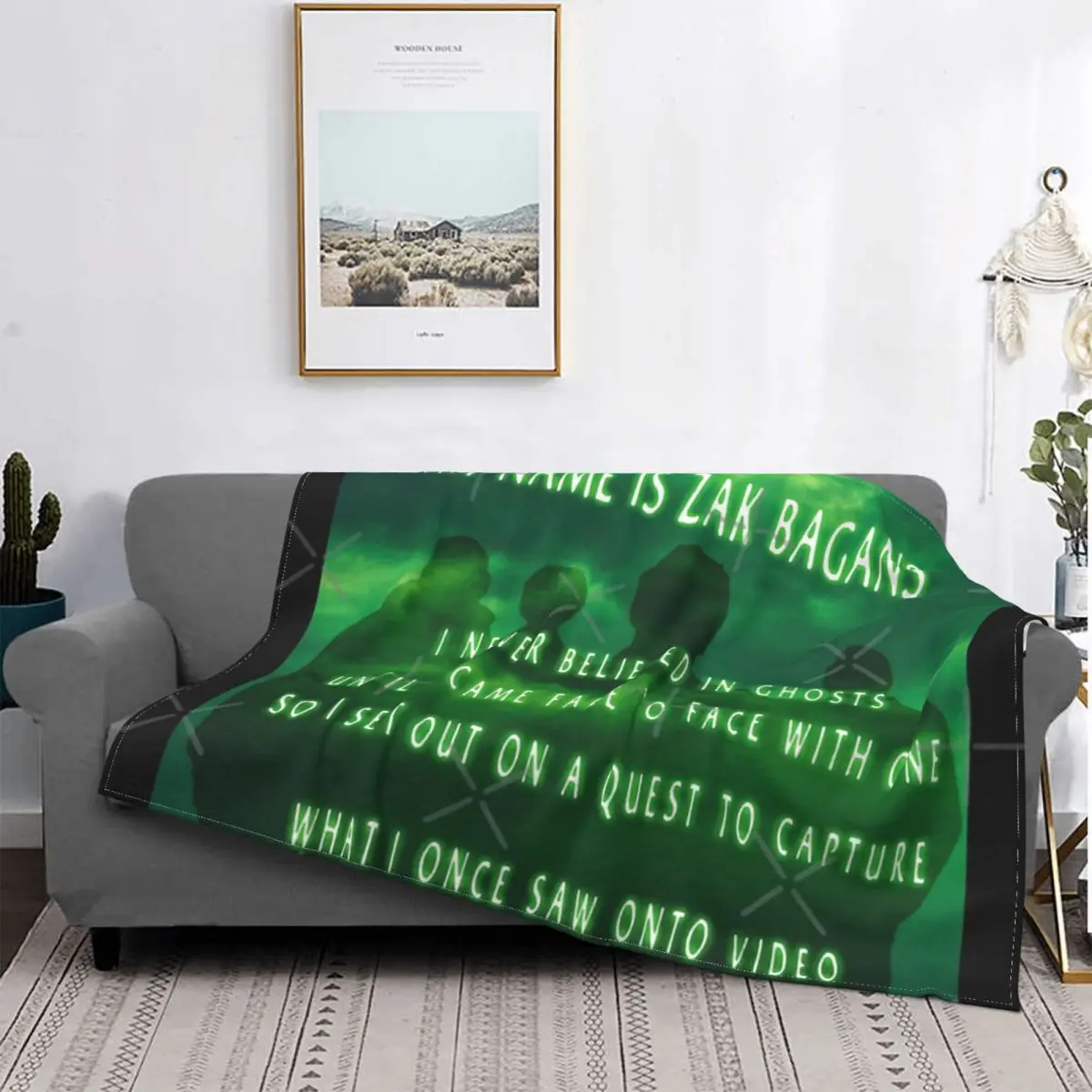 

Ghost Adventures ''I Never Believed Blanket Bedspread Bed Plaid Plaid Bed Blankets Double Blanket Blankets For Baby