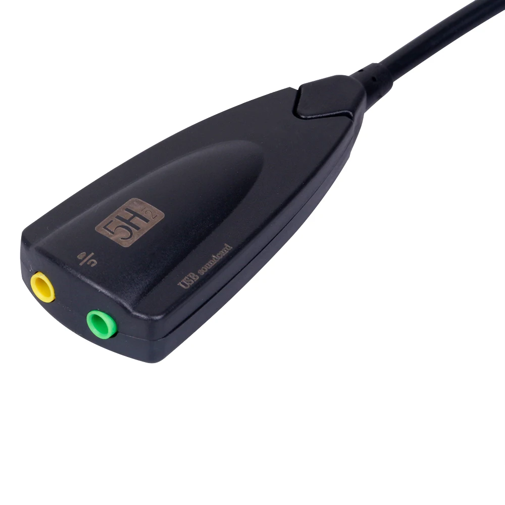 Профессиональная внешняя звуковая карта USB 2 0 к разъему 3 5 мм 3D Аудио гарнитура