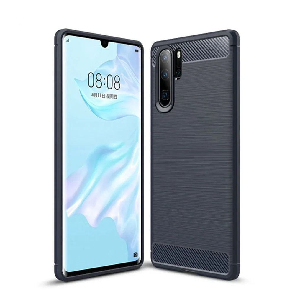 Для huawei P30 Pro Чехол P30 Чехол Мягкий бампер из углеродного волокна ТПУ Силиконовая задняя крышка для huawei P30 Lite чехол для Meizu M6s mbluS6