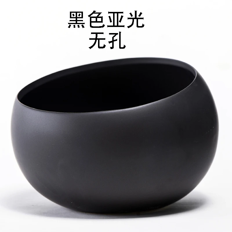 

Large Black Flower Pots Stand Ceramic White Cute Pottery Non Porous Flower Pot Hydroponic Systems Maceteros Home Decor DG50FP