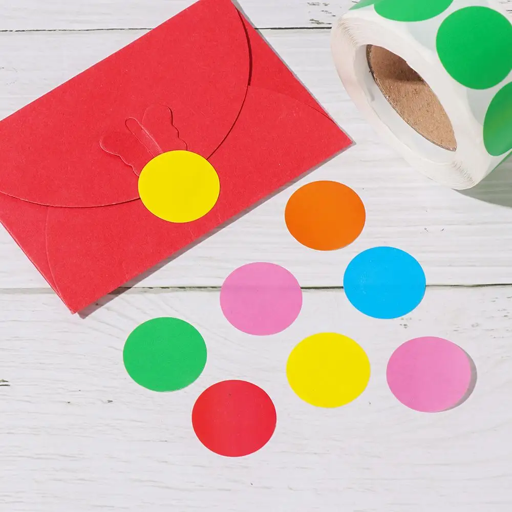 500 шт./рулон любящее сердце круглые Стикеры Скрапбукинг посылка подарочная