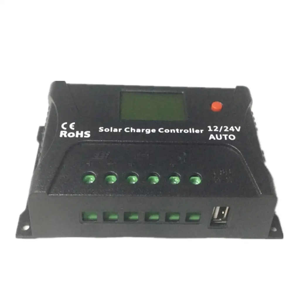 RG 20/40/60A Lamp Regulator Timer Solar Panels 12V 24V Battery Charge Controller for LED Street Lighting Power Bank Home System