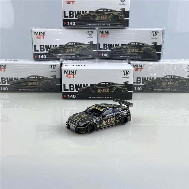 

MINI GT 1:64 LB-WORKS GT-R R35 JPS Collector Edition Real Riders Model Car