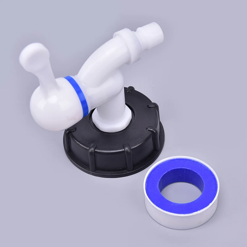 

S60X6 IBC Tank Adapter to Plastic 1/2" Tap Replacement Valve Fittings Home Garden Water Connectors Drain Faucet Adapter