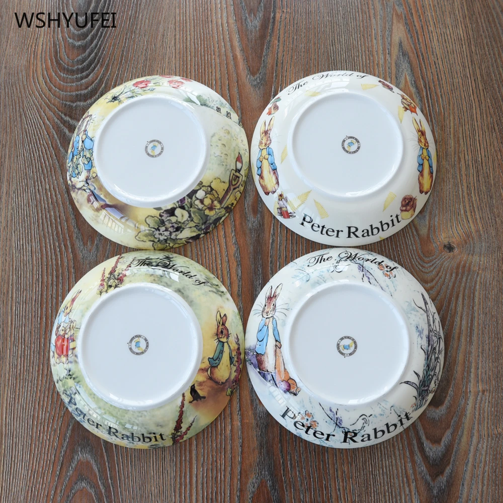 8 дюймов костяного фарфора креативный расписной милый кролик серии Питер Кролик