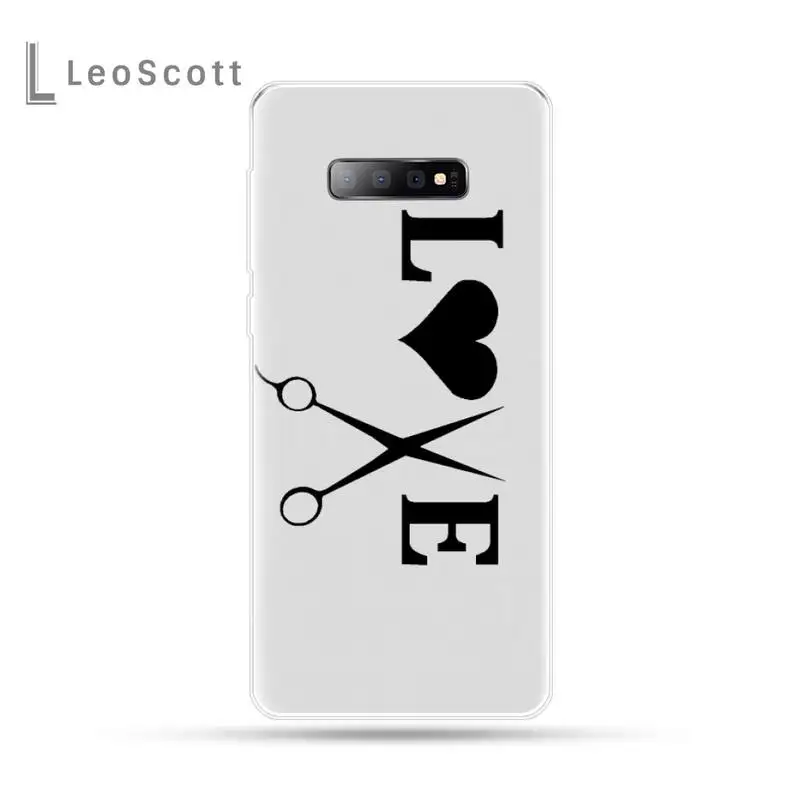Стильный парикмахерский чехол для телефона Samsung Galaxy S5 S6 S7 S8 S9 S10 S10e S20 edge plus lite |