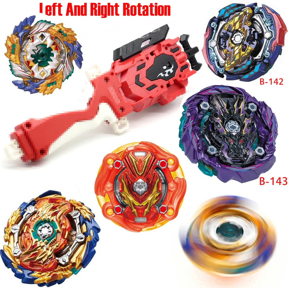 Новейшая модель; Beyblade Burst ToysB-145 B-144 B-143 B-140 с пусковым устройством и коробчатый отвал Металл Fusion Бог Прядильный механизм бей лезвия игрушка