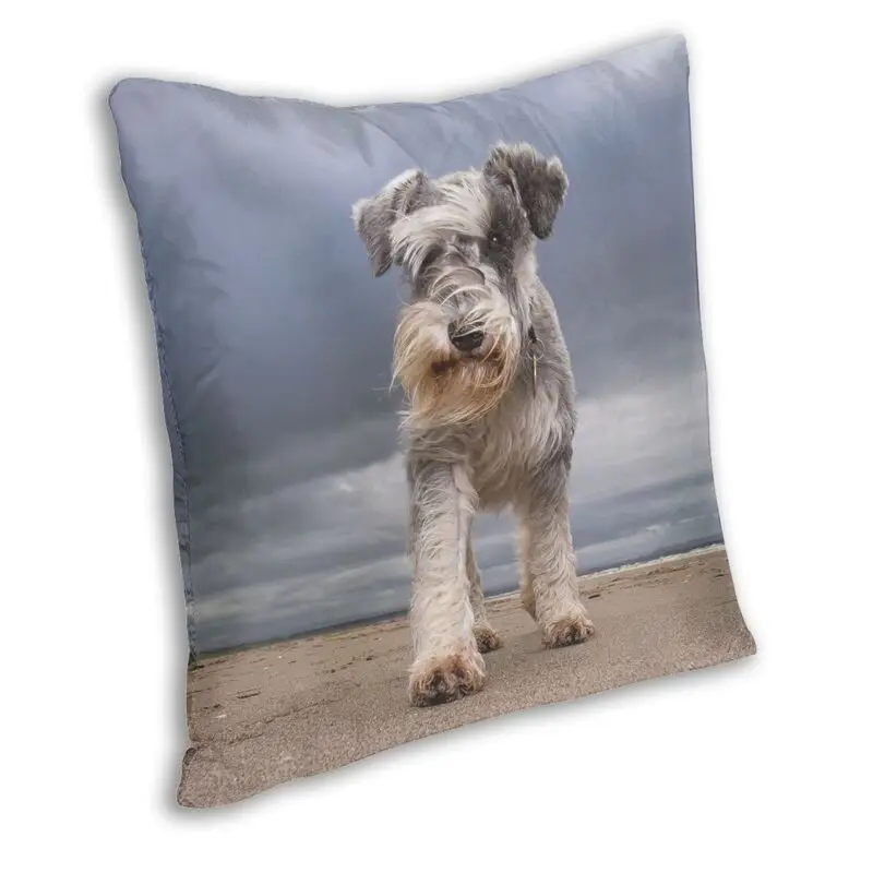 Миниатюрный шнауцер собака узорчатый чехол двухсторонняя 3D Печать Тапочки в