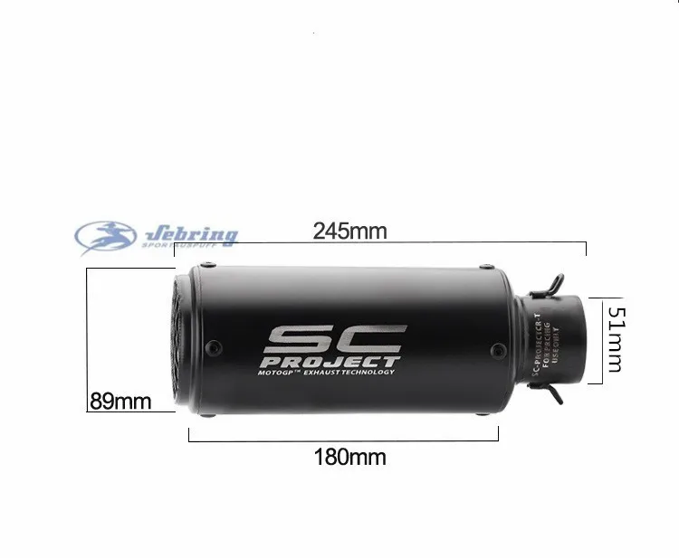 Motorcycle Kawasaki Z750NK150/400/650 YamahaAR/SC exhaust pipe modification