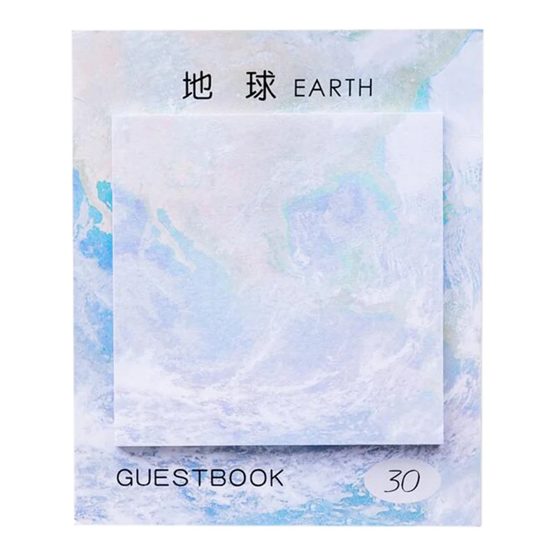 6 шт. картина с изображением планеты блок самоклеящейся бумаги для записей