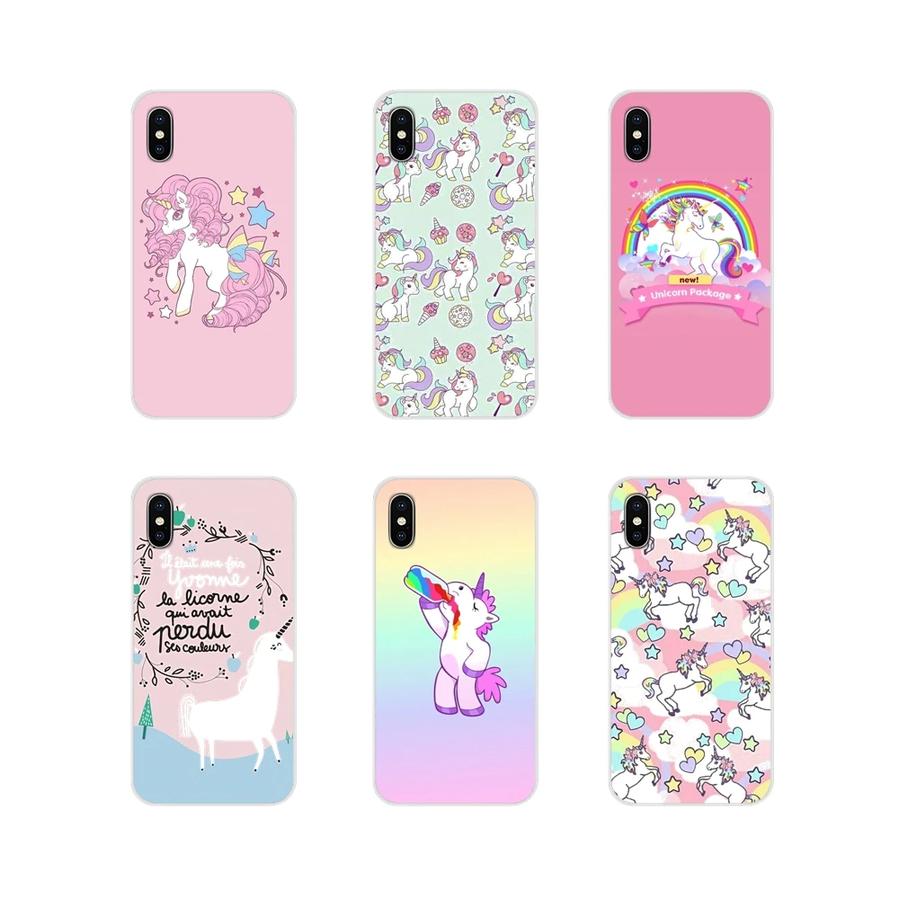 Мягкий прозрачный чехол Rainbow Lovely Unicorn Для LG G3 G4 Mini G5 G6 G7 Q6 Q7 Q8 Q9 V10 V20 V30 X Power 2 3 K10 K4 K8
