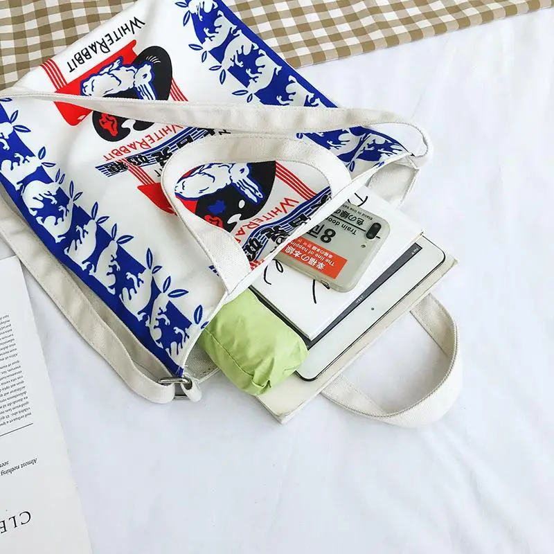 Холщовые сумки-мессенджеры в стиле ретро для женщин многоразовые дамские