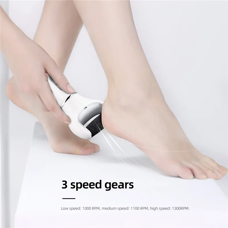 

Electric Foot File for Heels Grinding Pedicure Tool Foot Care Pedicure Callus Remover Rechargeable Feet File Dead Skin Remover