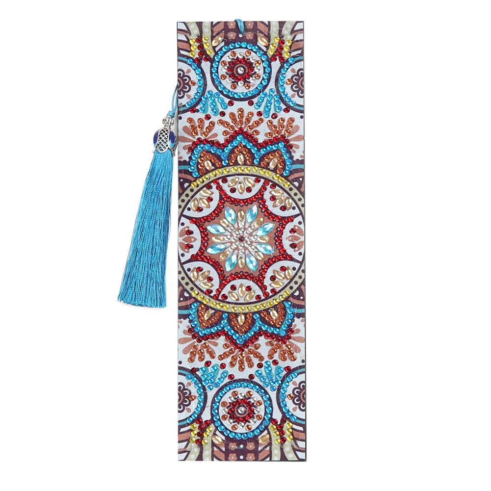 

Retro Ethnic Style Bookmarks 5D DIY Rhinestones Diamond Painting Bookmark Tassel Bookmarks Diamond Embroidery DIY Craft