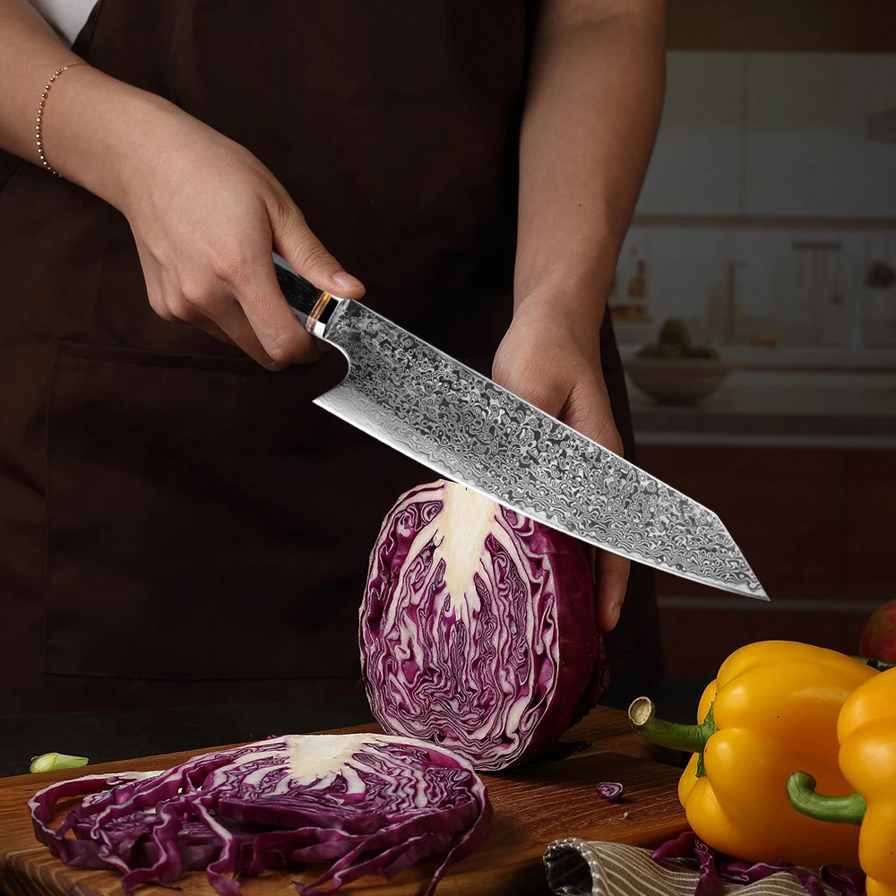 

XITUO Unique Gift Chef Knife 67-layers Japanese VG10 Damascus Steel Kitchen Knives Chef Chopper Salmon Slicing Kitchen Knife New