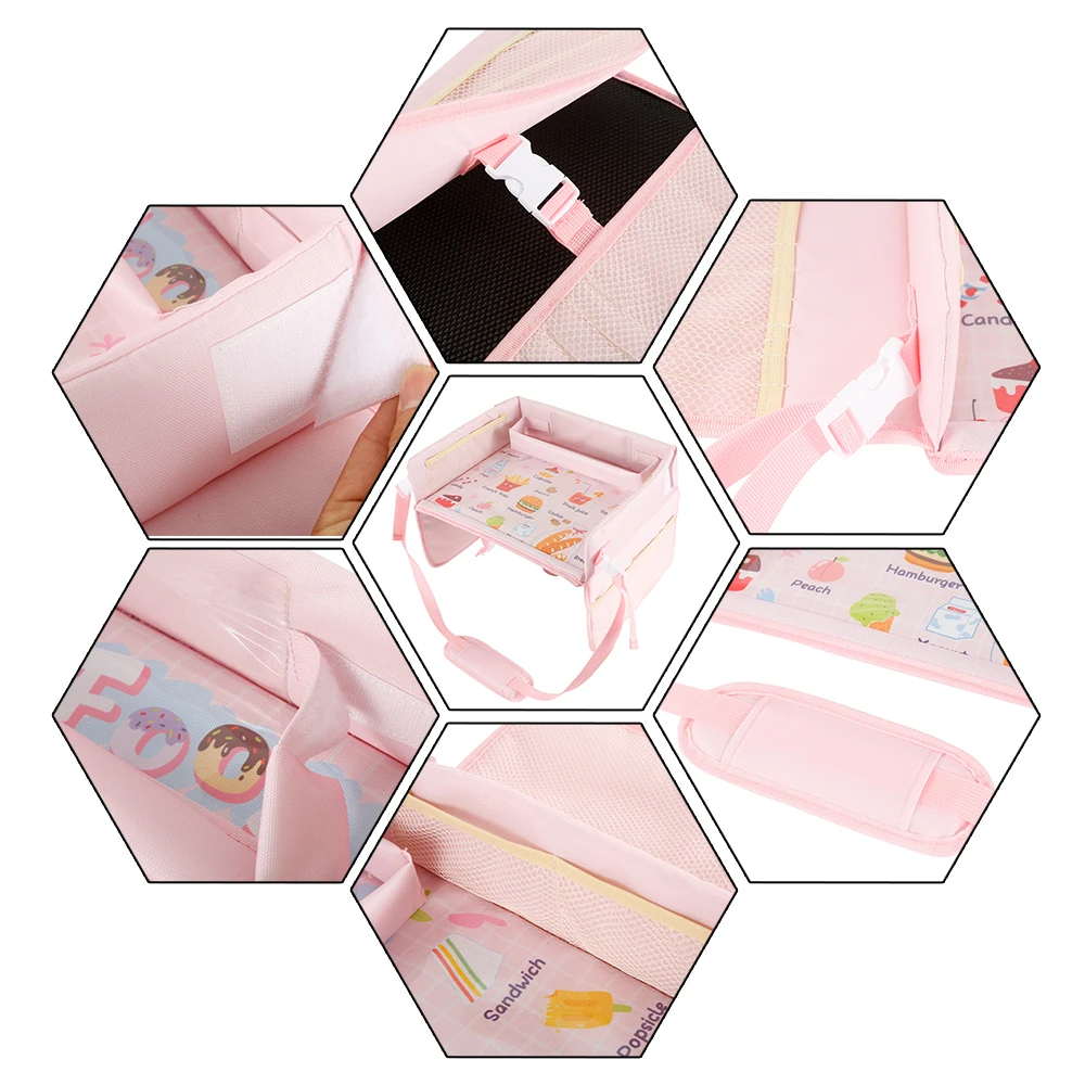 Автомобильный Безопасность сиденье лоток Портативный мультфильм держатель для