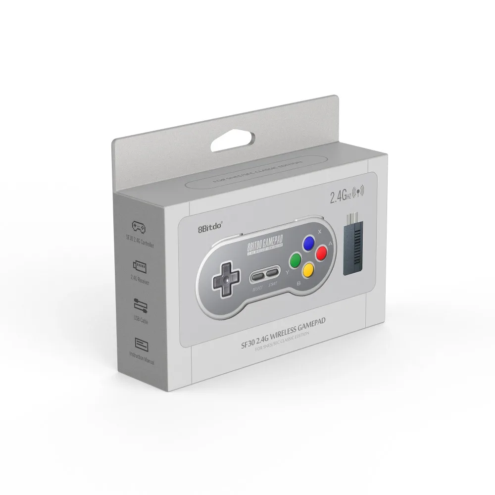 8 битдо SF30 SN30 2 4G геймпад беспроводной игровой контроллер Ретро джойстик с NES