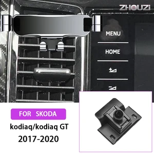 car mobile phone holder for skoda kodiaq gt 2017 2018 2019 2020 air vent mounts gps stand gravity navigation bracket accessories free global shipping