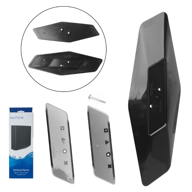 

Black Vertical Stand Bracket Protective Holder For PlayStation 4 PS4 Pro SLIM