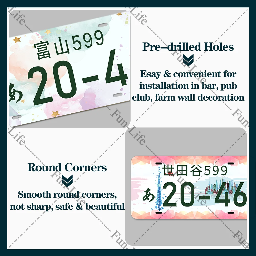 Винтажный металлический оловянный плакат в стиле ретро с номерным знаком -