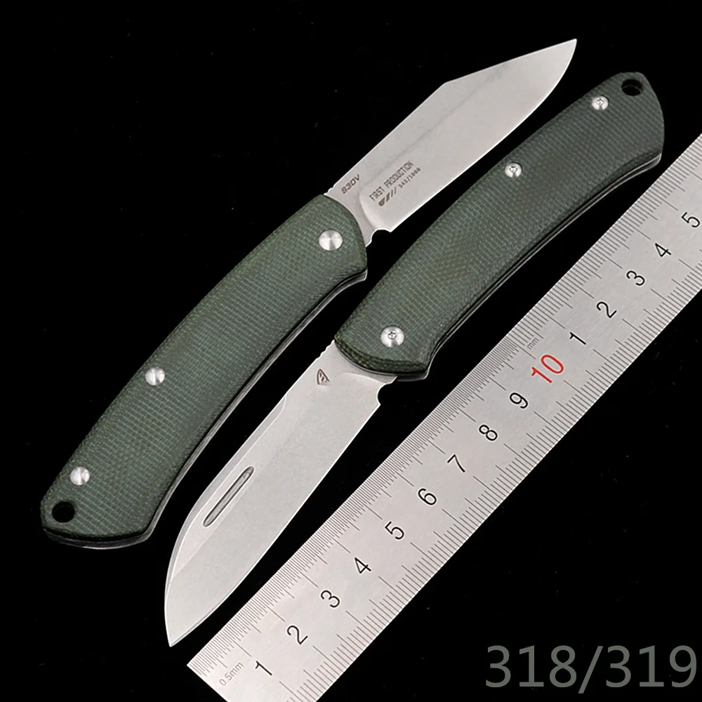 

JUFULE 318 / 319 micarta / G10 handle Mark s30v blade camp hunt Outdoor pocket fruit EDC tool Utility Gentleman folding knife