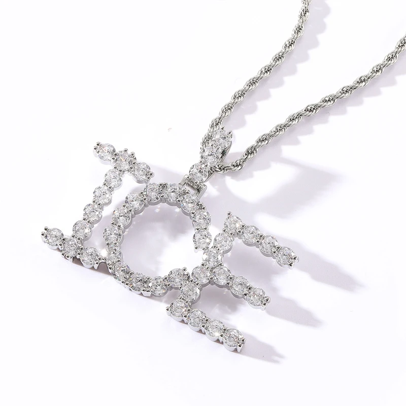 Недорогое ожерелье с именем персонализированное золотое Серебряное большое