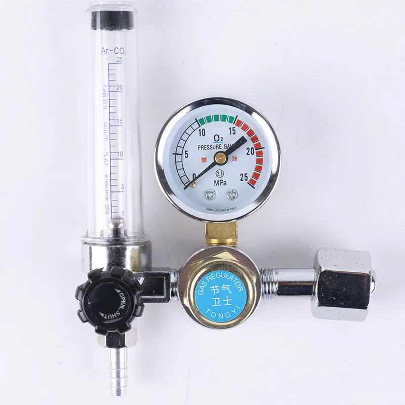 

G5/8 0-25MPa Argon Regulator Argon Flow Meter Air Pressure Regulator Gauge For Weld Mig Tig Welding Pressure Reducer flowmeter