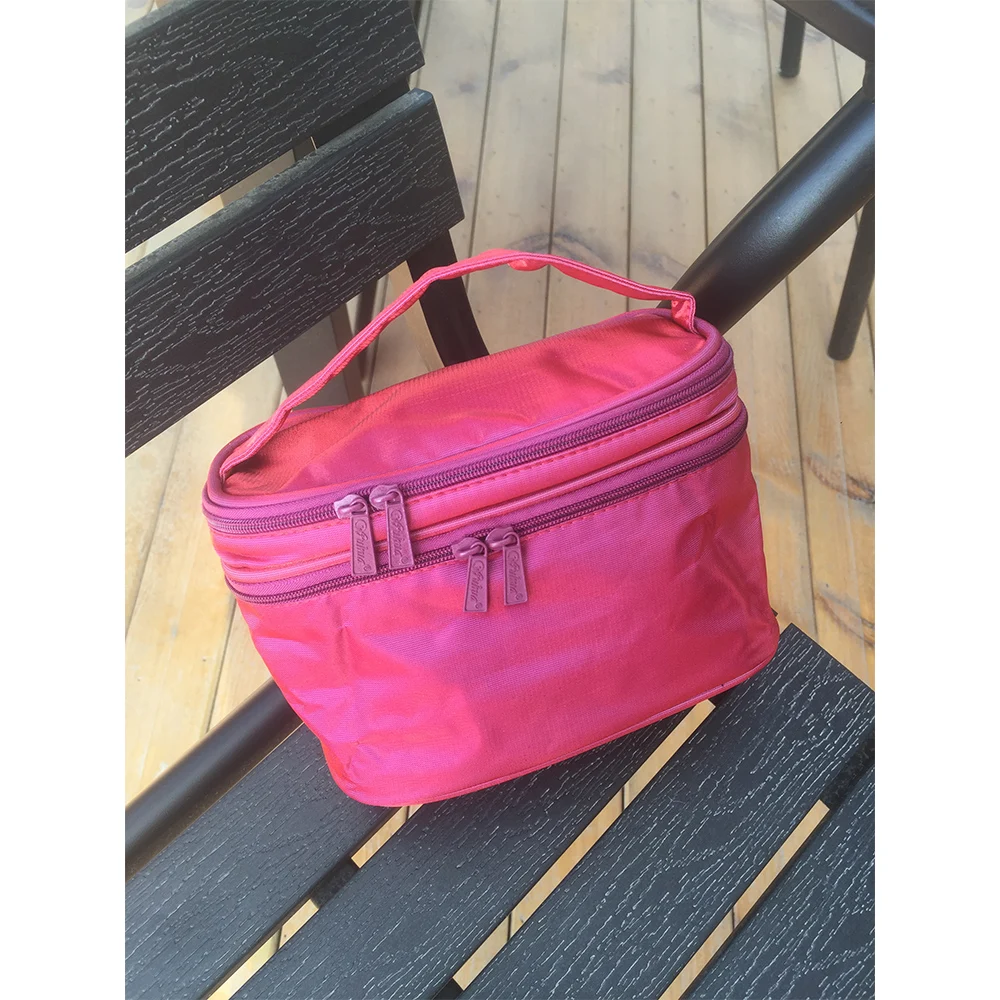 

WOMAN TOILETRY MAKEUP BAGS 2 PCS ZIPPERS NEON ORGANIZERS COSMETIC BAG FOR WOMEN LADY GIRLS TRAVEL ACCESSORIES