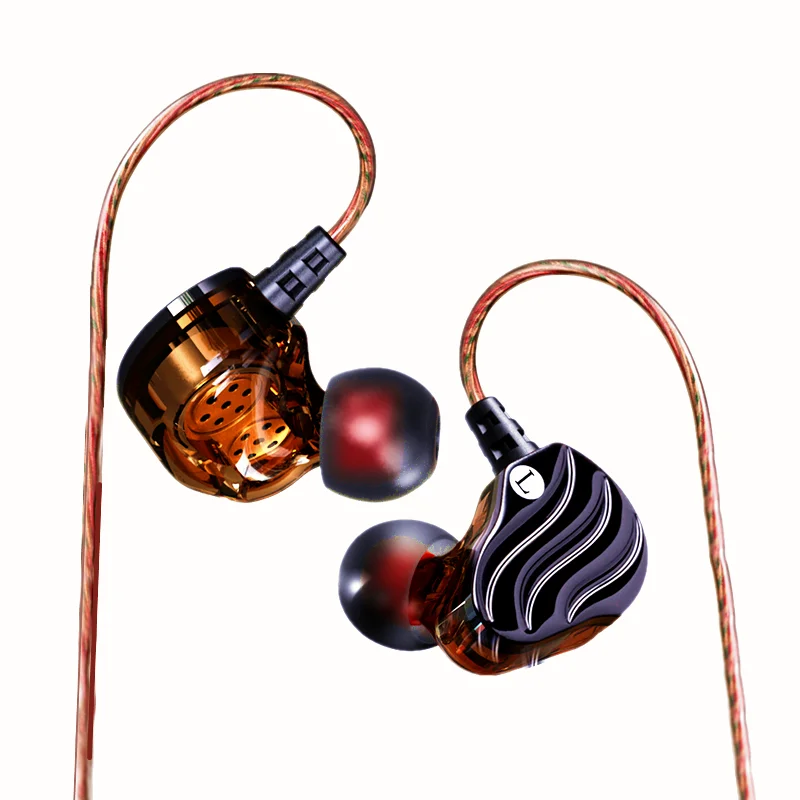 

Wired Earphones 3.5mm Game lovers Anchor 4 speaker HIFI Stereo Deep Bass Earbuds Sports Earphone with Microphone Gaming Headset