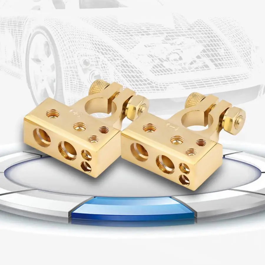 Клеммы аккумулятора 1 пара клемм автомобильного положительный и отрицательный