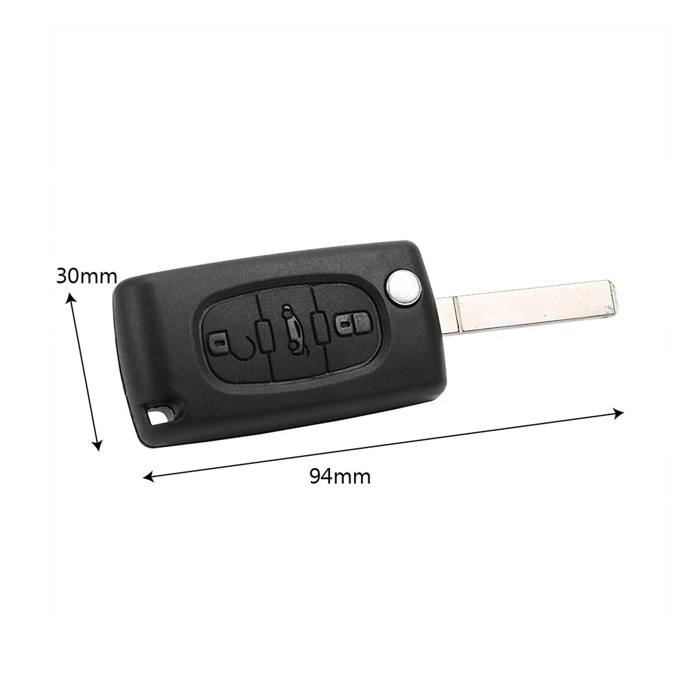 

Car Styling Key Cover Flip Folding Car Key Remote Key Shell Case 3 Buttons Replacement Fits for Citroen Berlingo or Dispatch