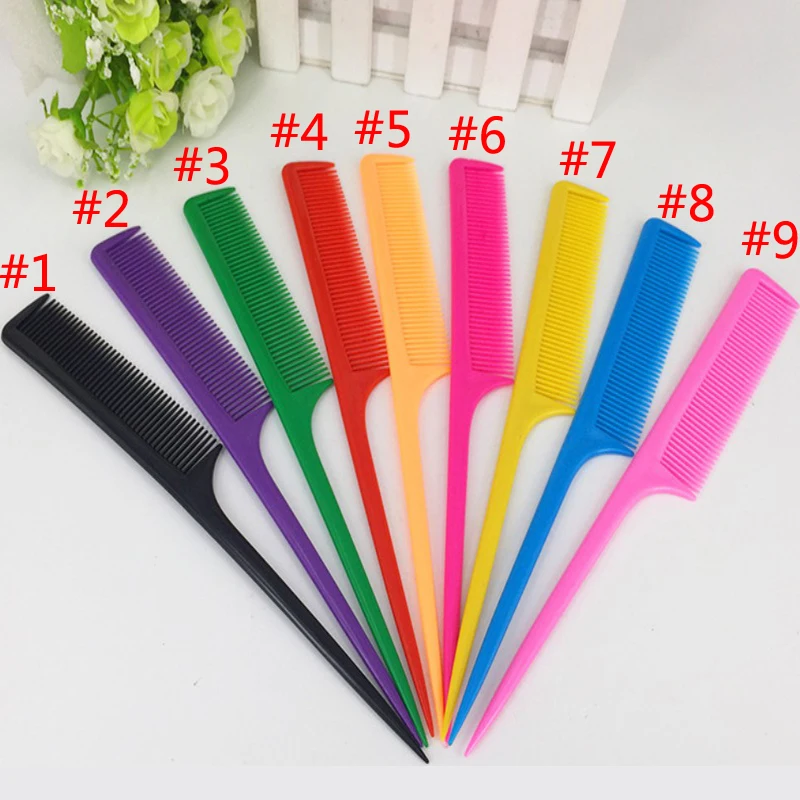 2 шт./лот женская многоцветная Профессиональная парикмахерская расческа для
