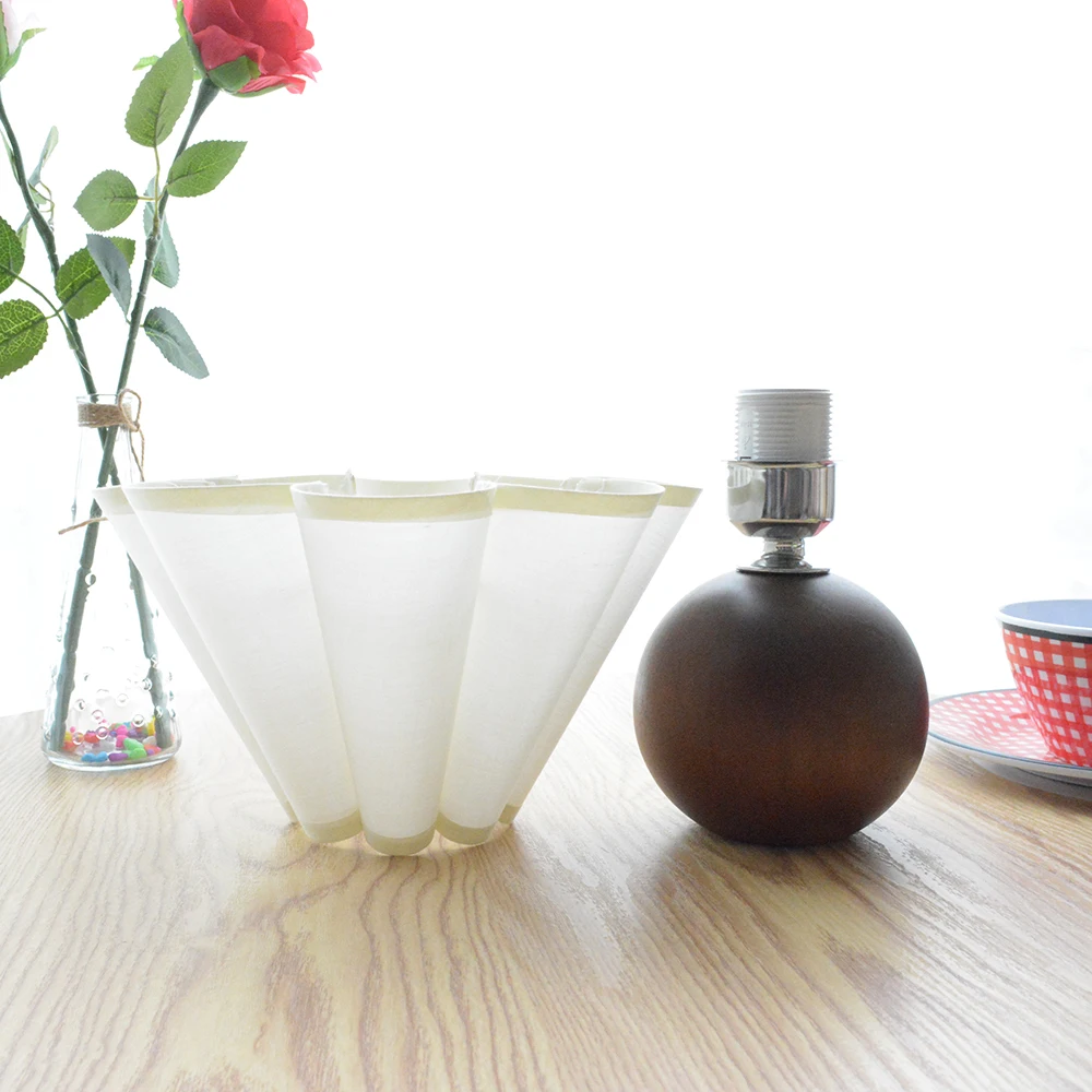 Прикроватные настольные лампы лепестковая круглая белая ночная подставка 3