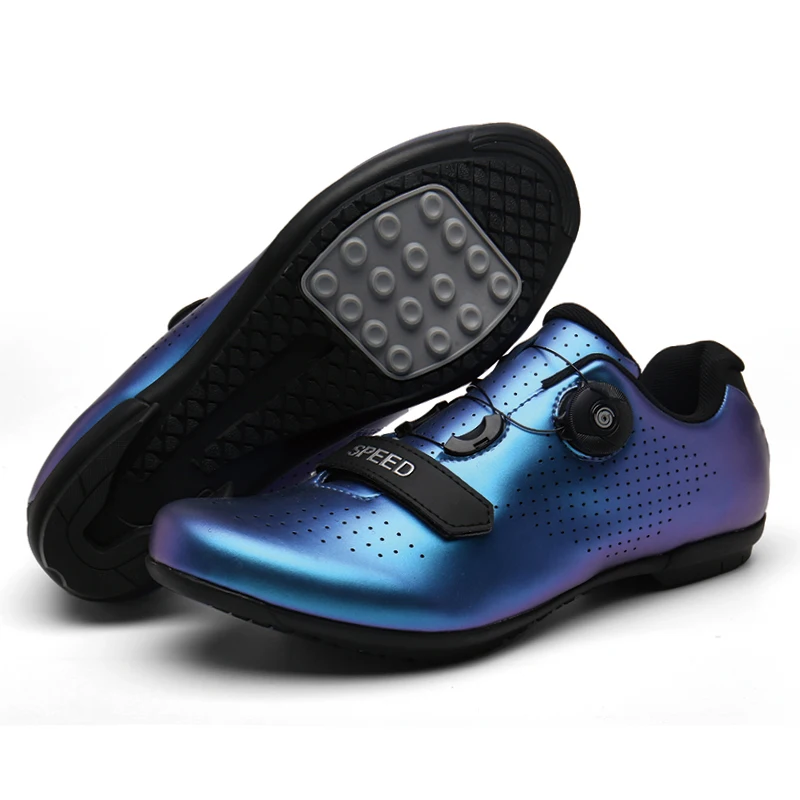 spesifikasi PAROXYSM 2020 Biru Sepatu Bersepeda Mtb Road Sepeda Pria Sneakers Wanita Mountain Bike Sepatu Bebas-Mengunci Leisure Olahraga Sepeda Sepatu
