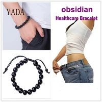 yada gifts bobsidian bead bracelets and bangles for men magnetic therapy health care loss weight effective bracelet bt200052