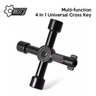 Многофункциональный 4 в 1 Универсальный перекрестный ключ треугольный ключ для поезда Электрический шкафчик лифта клапан сплав треугольный квадрат