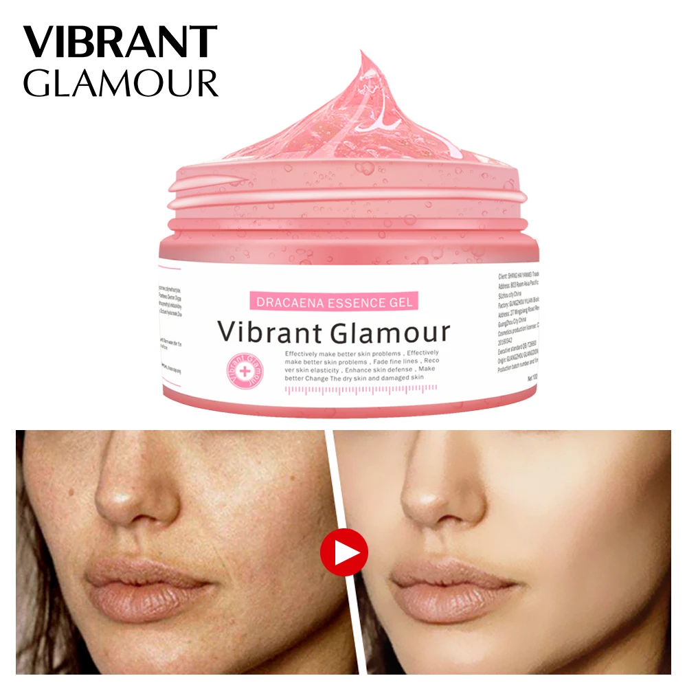 

VIBRANT GLAMOUR Dracaena Essence Gel Mask Cleaning Anit Aging Skin Care Depth Replenishment Pigmentation Corrector Face Mask