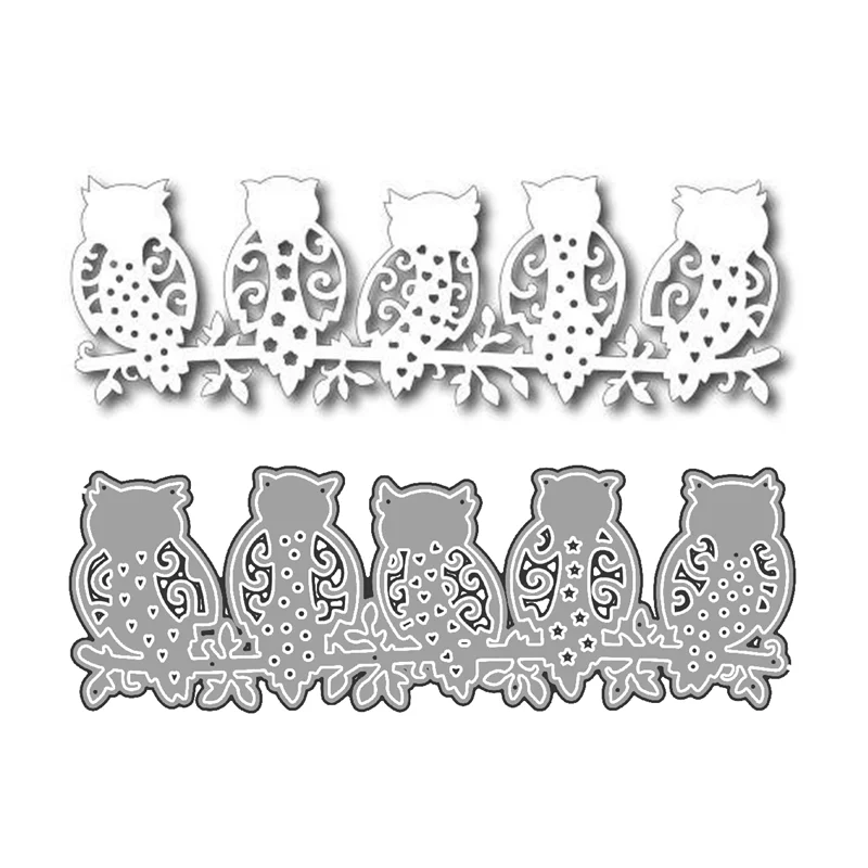 2020 новые металлические высечки и Скрапбукинг для изготовления бумаги семья Совы