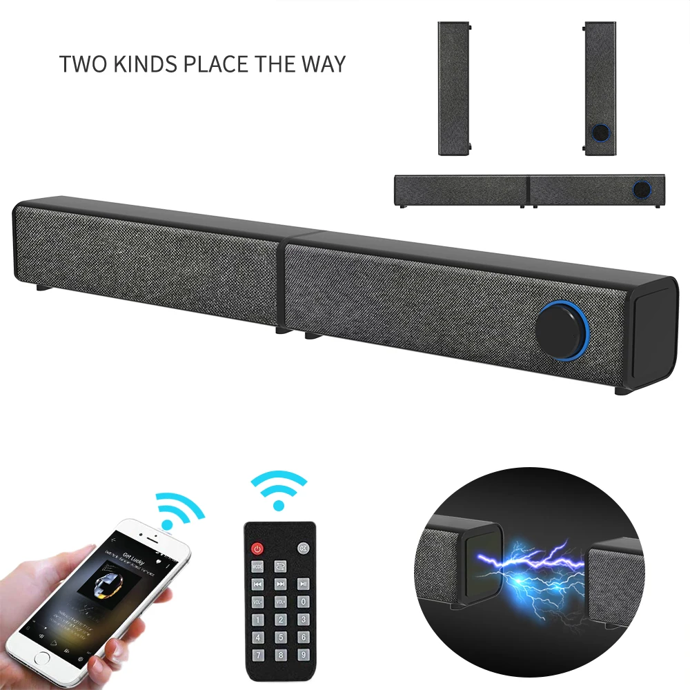 

Soundbox Sound Bar Wireless Bluetooth Speakers Detachable Sound bar Home Theater Dual Connection Methods for TV PC Smartphone