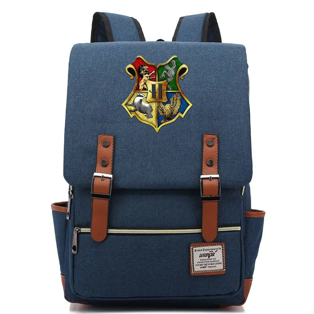 Bags 5 Волшебный Хогвартс Ravenclaw Слизерин Гриффиндор для мальчиков и девочек портфели для подростков школьные сумки холщовые женские сумки рюкзак мужской рюкзак - Цвет: Bags 5