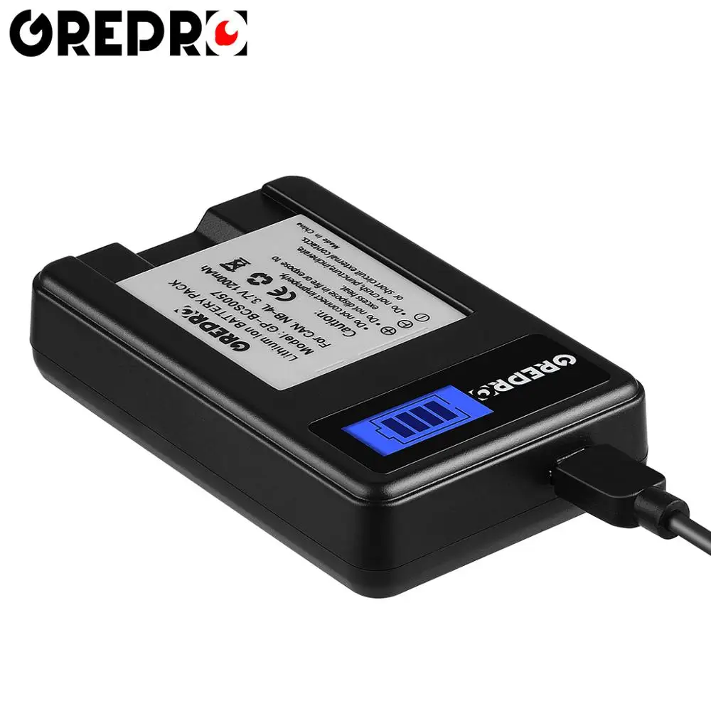 NB-4L NB 4L NB4L Li-Ion Battery with USB LCD Charger for Canon IXUS 60 65 80 75 100 I20 110 115 120 130 117 220 225 | Электроника