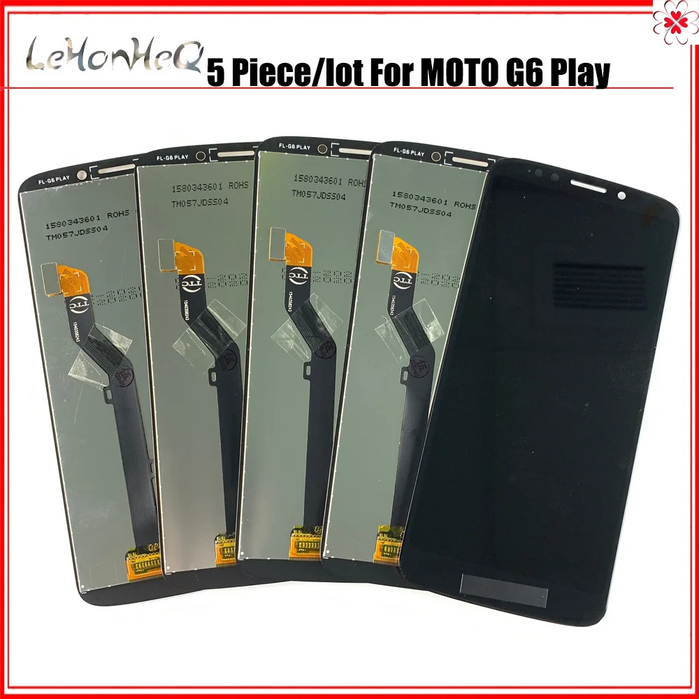5 шт./комплект сенсорный ЖК экран для Motorola G6 Play|Экраны мобильных телефонов| |