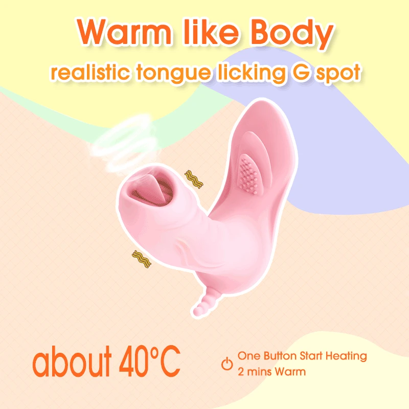 Фаллоимитатор бабочка GUIMI вибратор носимый Стимулятор точки G для клитора