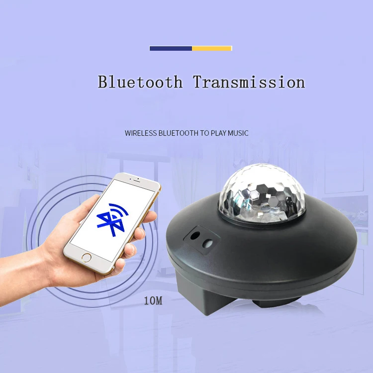 Звездный проектор ночник цветной светодиодный Bluetooth USB Голосовое управление