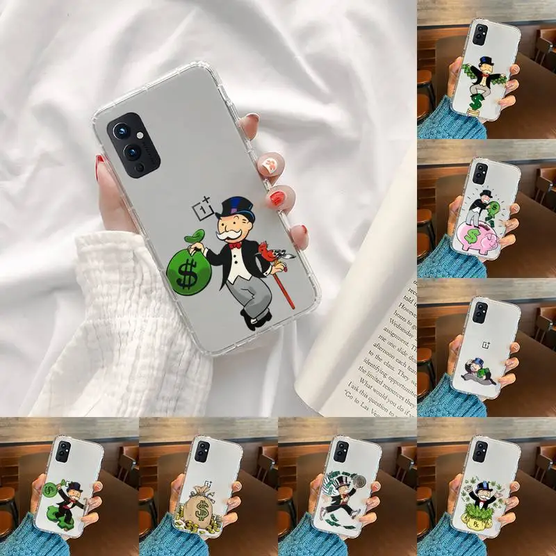 

Dollar Monopoly Phone Case Transparent For OnePlus MEIZU MEITU M 7 8 9 16 17 T PRO XS moible bag