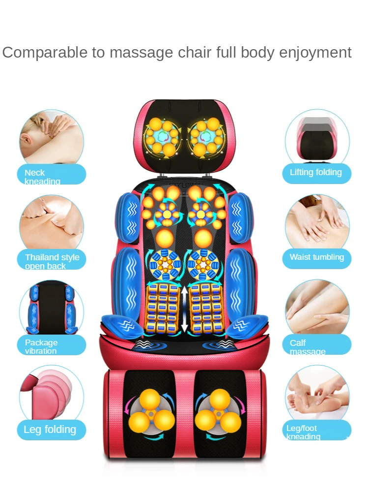 melhor Casa 220 V Pescoço Massageador Pescoço Ombro Cintura Costas Casa Almofada Elétrica Multifuncional Almofada Cadeira Almofada J2210