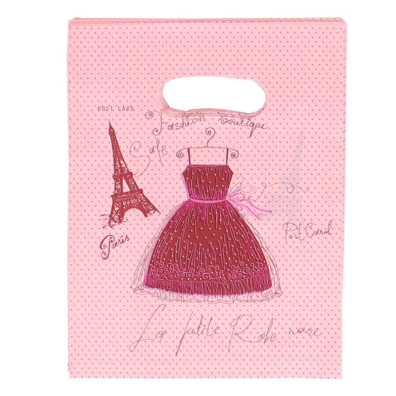 50 шт./лот милые пластиковые хозяйственные сумки сумка вечерние подарочные пакеты