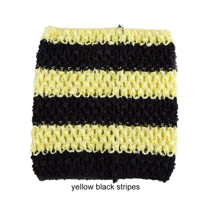 yellow black stripes 20x23 см, топы без пятки, детское платье-пачка с обмоткой на груди, товары для рукоделия, 9 дюймов, эластичное вязаное крючком, вязанное крючком сырье, аксессуары - Цвет: yellow black stripes